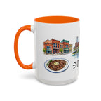 Omaha Illustrated Travel Mug | City Souvenir Accent Coffee Mug | 11oz 15oz Ceramic Cup