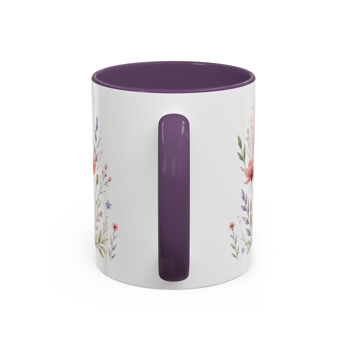 Personalized Kindergarten Teacher Mug | Custom Name Wildflower Rainbow Cup | Back to School Gift