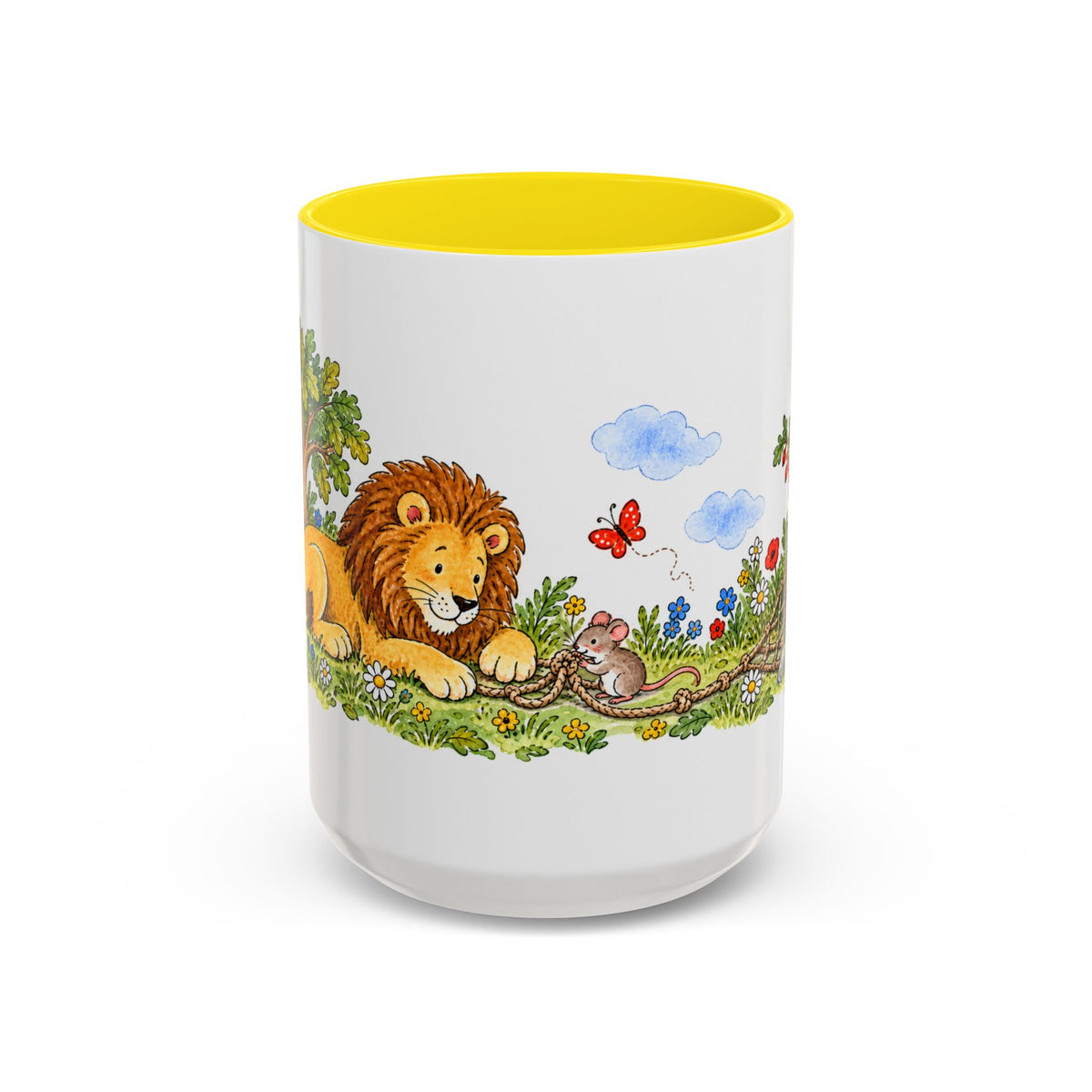 The Lion and the Mouse Mug | Storybook Fairy Tale Accent Coffee Mug | EveryLegend