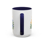 Virgo Zodiac Coffee Mug | Maiden and Wheat Design | Astrology Birthday Gift | 11 oz 15 oz Ceramic Accent Mug