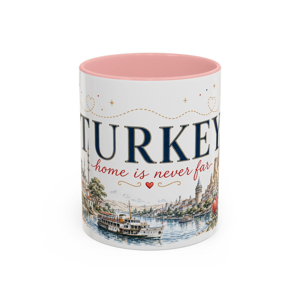 Turkey Home Country Mug | Moving Away Gift | Long Distance Friendship | 11 oz 15 oz Accent Mug