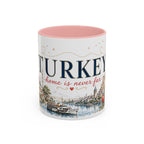 Turkey Home Country Mug | Moving Away Gift | Long Distance Friendship | 11 oz 15 oz Accent Mug