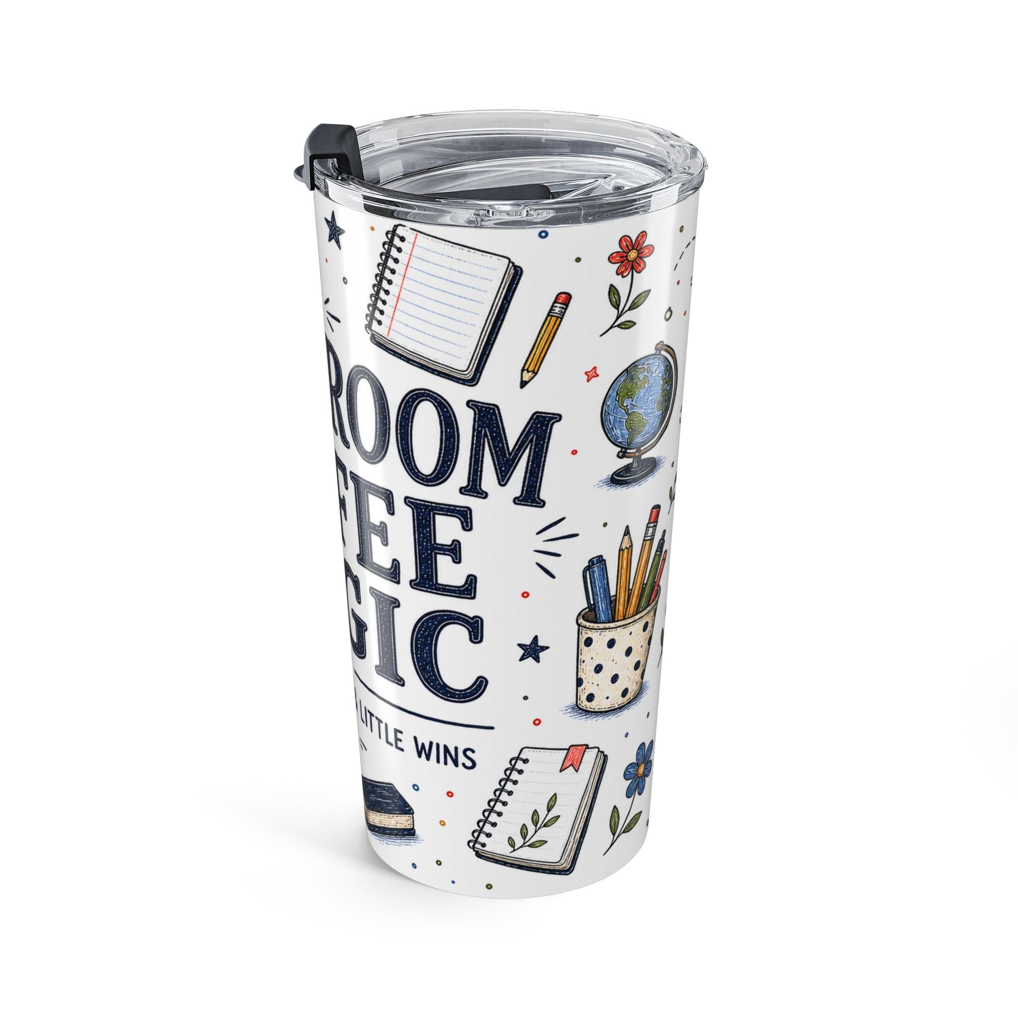 Classroom Coffee Magic 20oz Tumbler | Teacher Coffee Tumbler | Insulated Stainless Steel Travel Cup