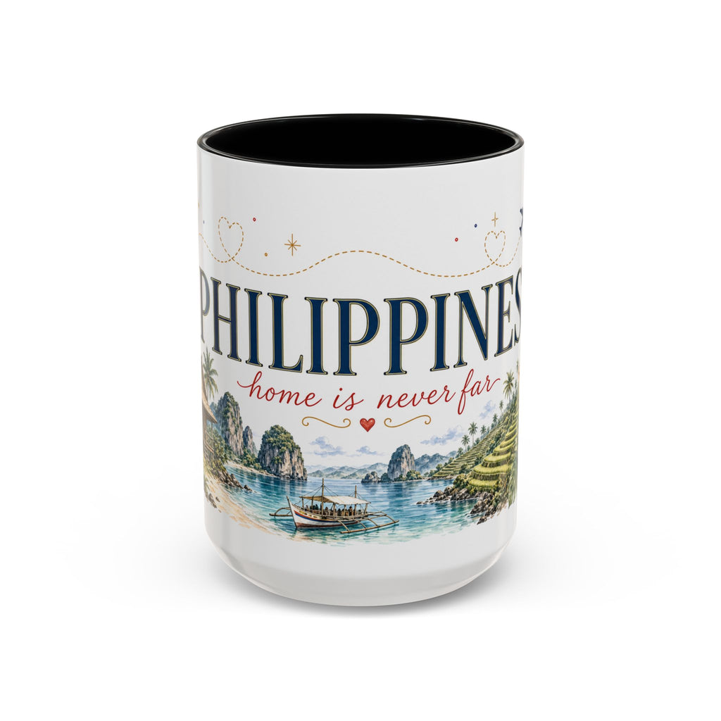Philippines Home Country Mug | Moving Away Gift | Long Distance Friendship | 11 oz 15 oz Accent Mug