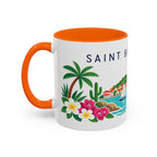 Saint Barthélemy Coffee Mug | Travel Souvenir Accent Mug | Country Gift Ceramic Cup 11oz 15oz