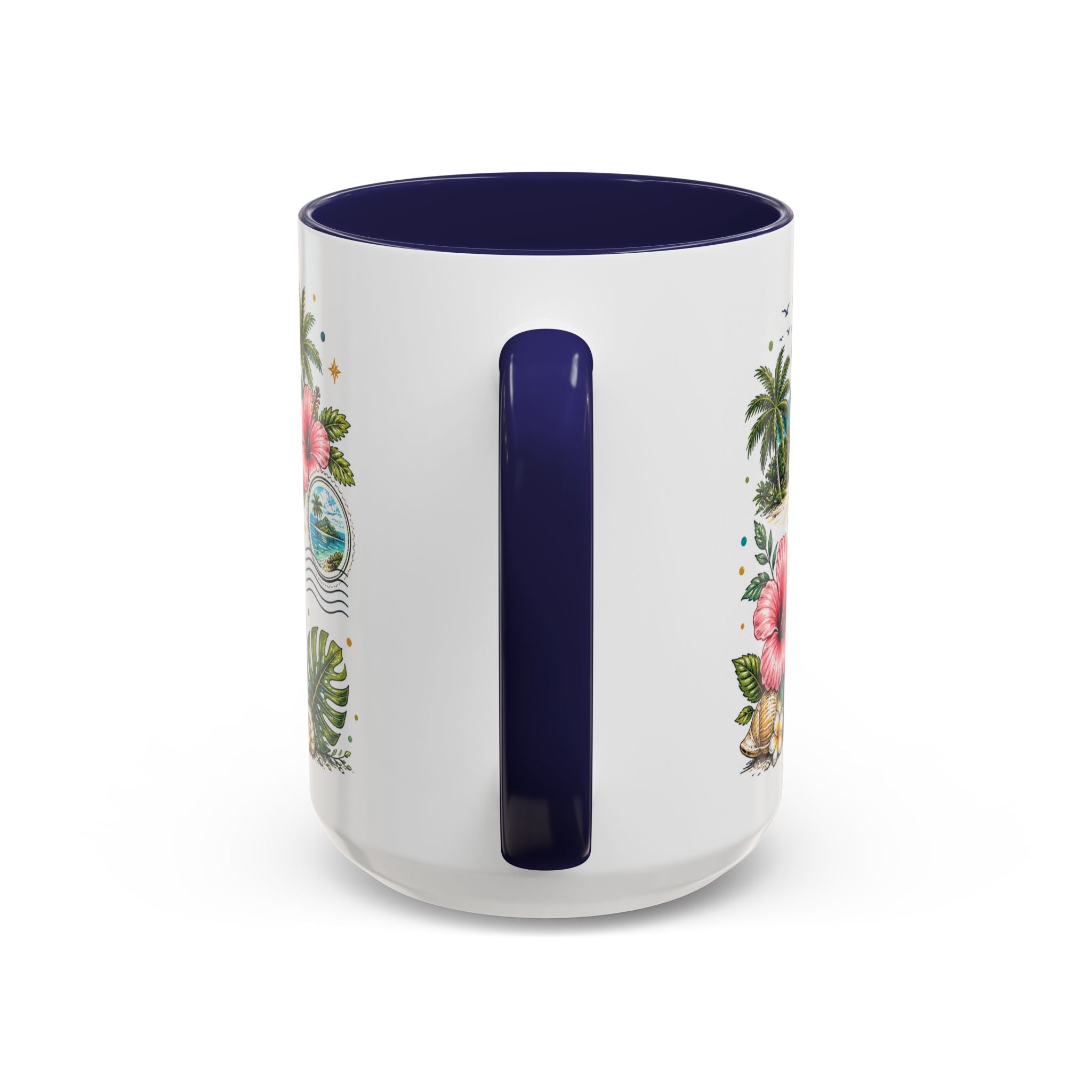 Fiji Coffee Mug | Travel Destination Souvenir Gift | Accent Color Ceramic 11oz 15oz