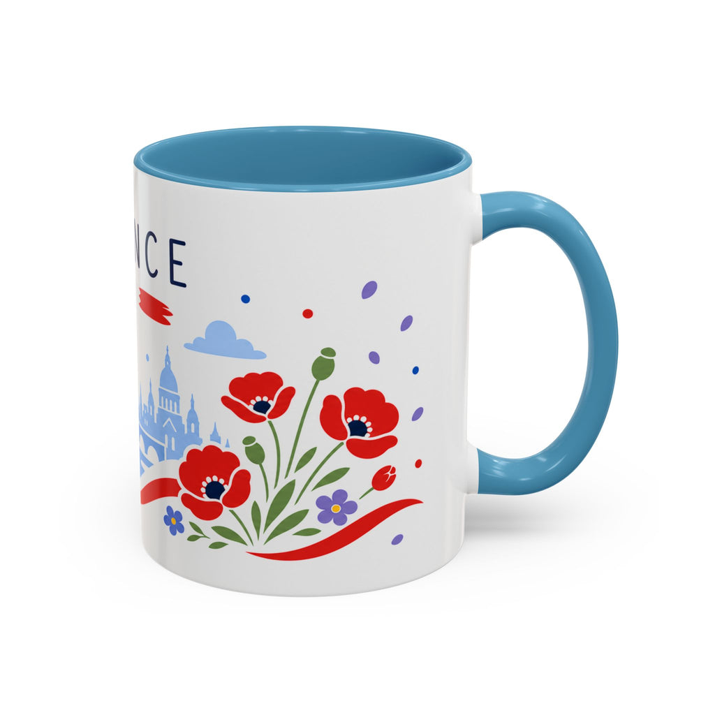 France Coffee Mug | Travel Souvenir Accent Mug | Country Gift Ceramic Cup 11oz 15oz