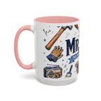 Mr Fix It Coffee Mug | Father's Day Gift for Dad | Accent Color Ceramic 11oz 15oz