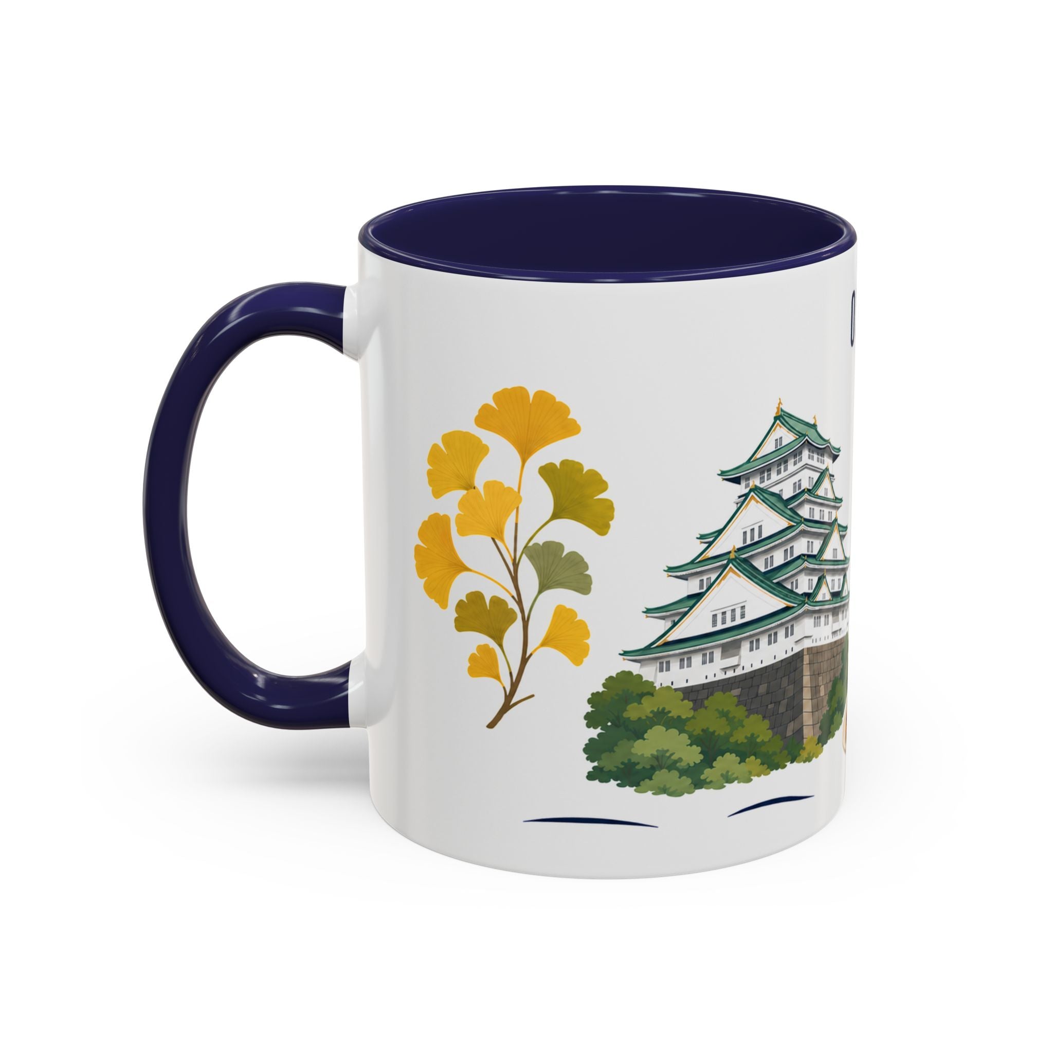 Osaka Coffee Mug | Japan Travel Souvenir | Porcelain Decal City Gift | 11oz 15oz Accent Mug