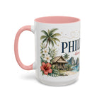 Philippines Home Country Mug | Moving Away Gift | Long Distance Friendship | 11 oz 15 oz Accent Mug