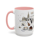 Vienna Coffee Mug | Austria Souvenir Travel Gift | Accent Color Ceramic 11oz 15oz