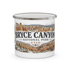 Bryce Canyon National Park Vintage Enamel Camping Mug | 12oz National Park Hiking Gift