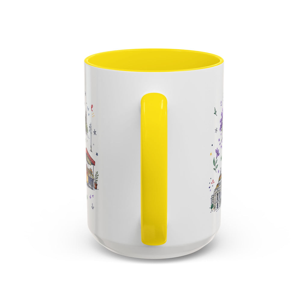 Mexico City Coffee Mug | Mexico Souvenir Travel Gift | Accent Color Ceramic 11oz 15oz