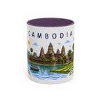 Cambodia Coffee Mug | Travel Souvenir Accent Mug | Place Gift Ceramic Cup 11oz 15oz