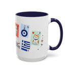 Athens Coffee Mug | Postage Stamp Collage Mug | Travel Souvenir Accent Cup 11oz 15oz