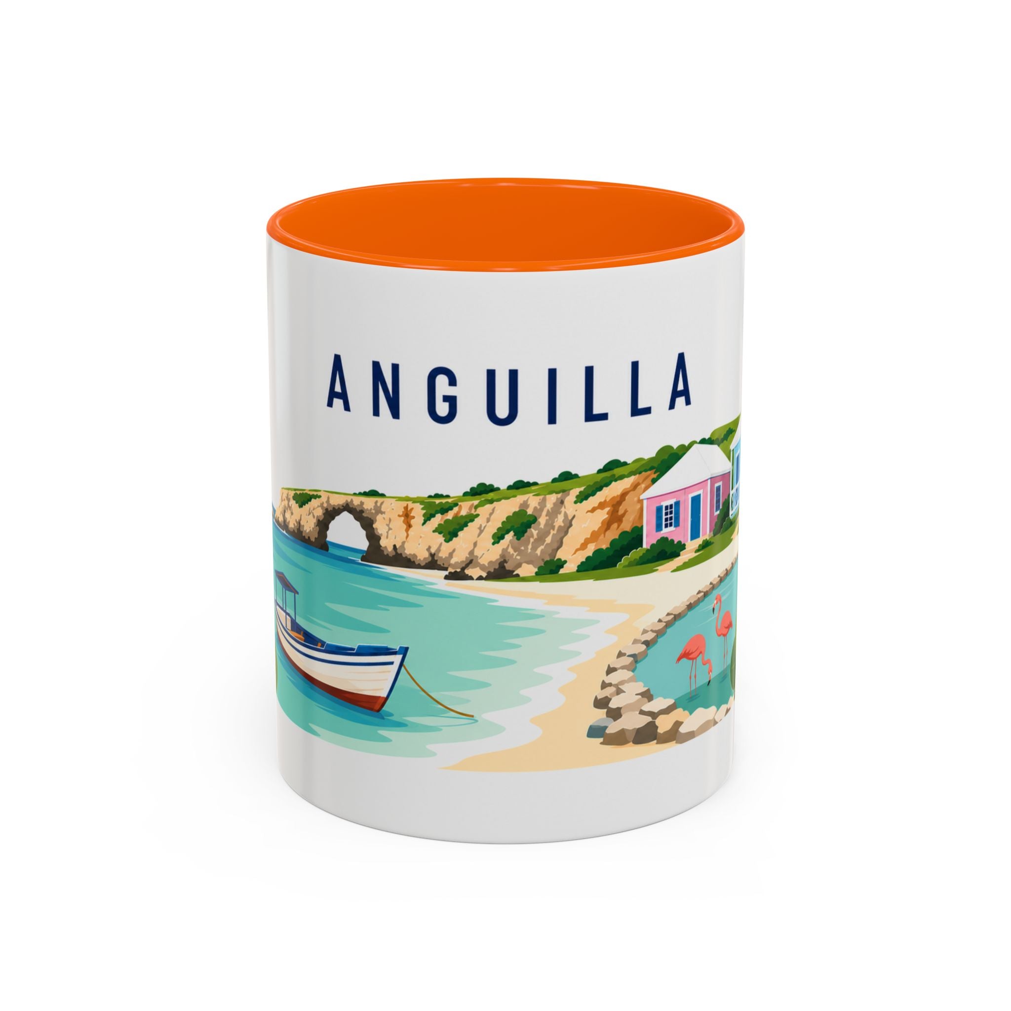 Anguilla Coffee Mug | Travel Souvenir Accent Mug | Country Gift Ceramic Cup 11oz 15oz
