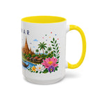 Myanmar Coffee Mug | Travel Souvenir Accent Mug | Place Gift Ceramic Cup 11oz 15oz