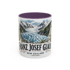 Franz Josef Glacier Mug, New Zealand Travel Souvenir, Bucket List Gift, Accent Ceramic Coffee Mug 11oz 15oz