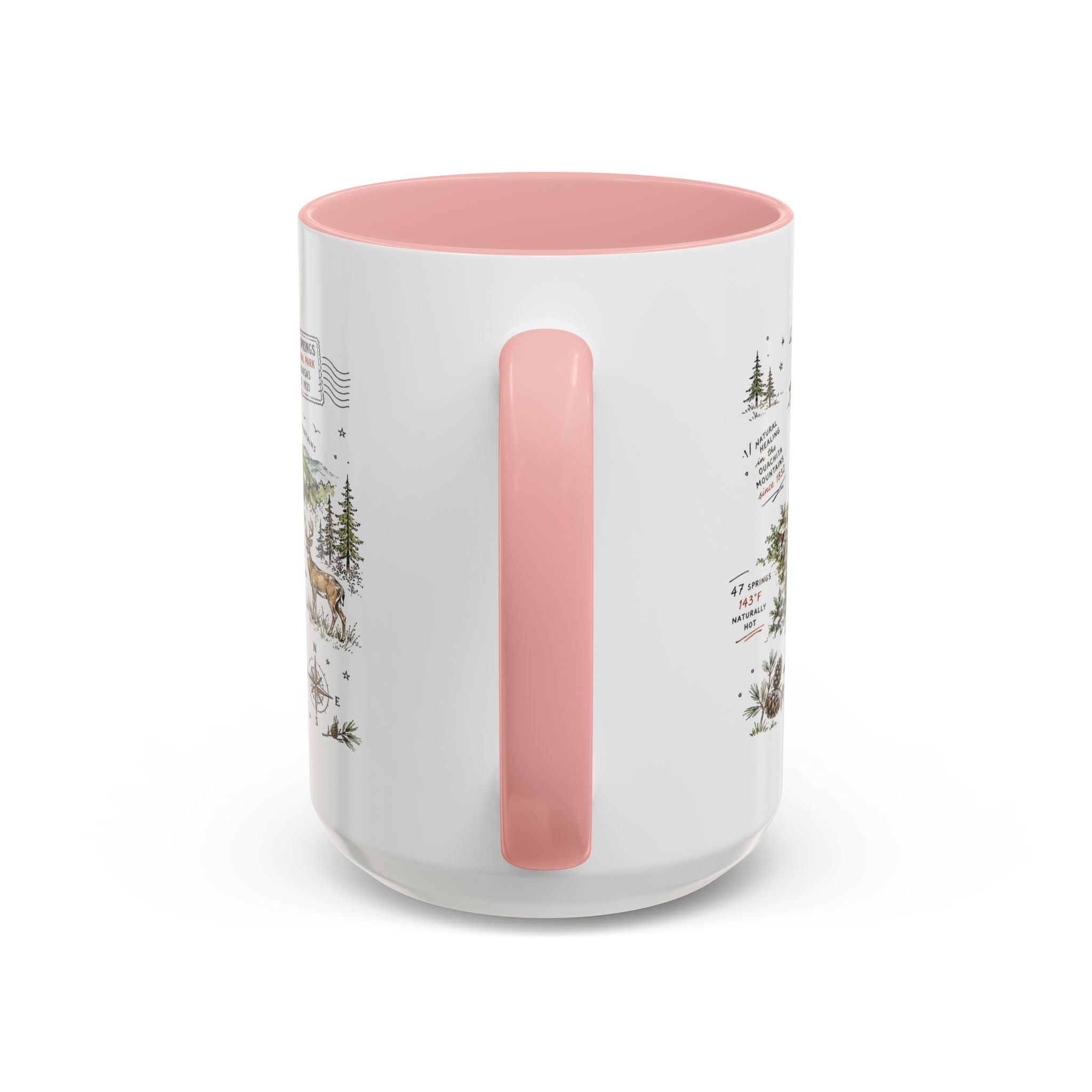 Hot Springs National Park Coffee Mug | Arkansas Thermal Spring Spa Gift | Accent Color Ceramic 11oz 15oz