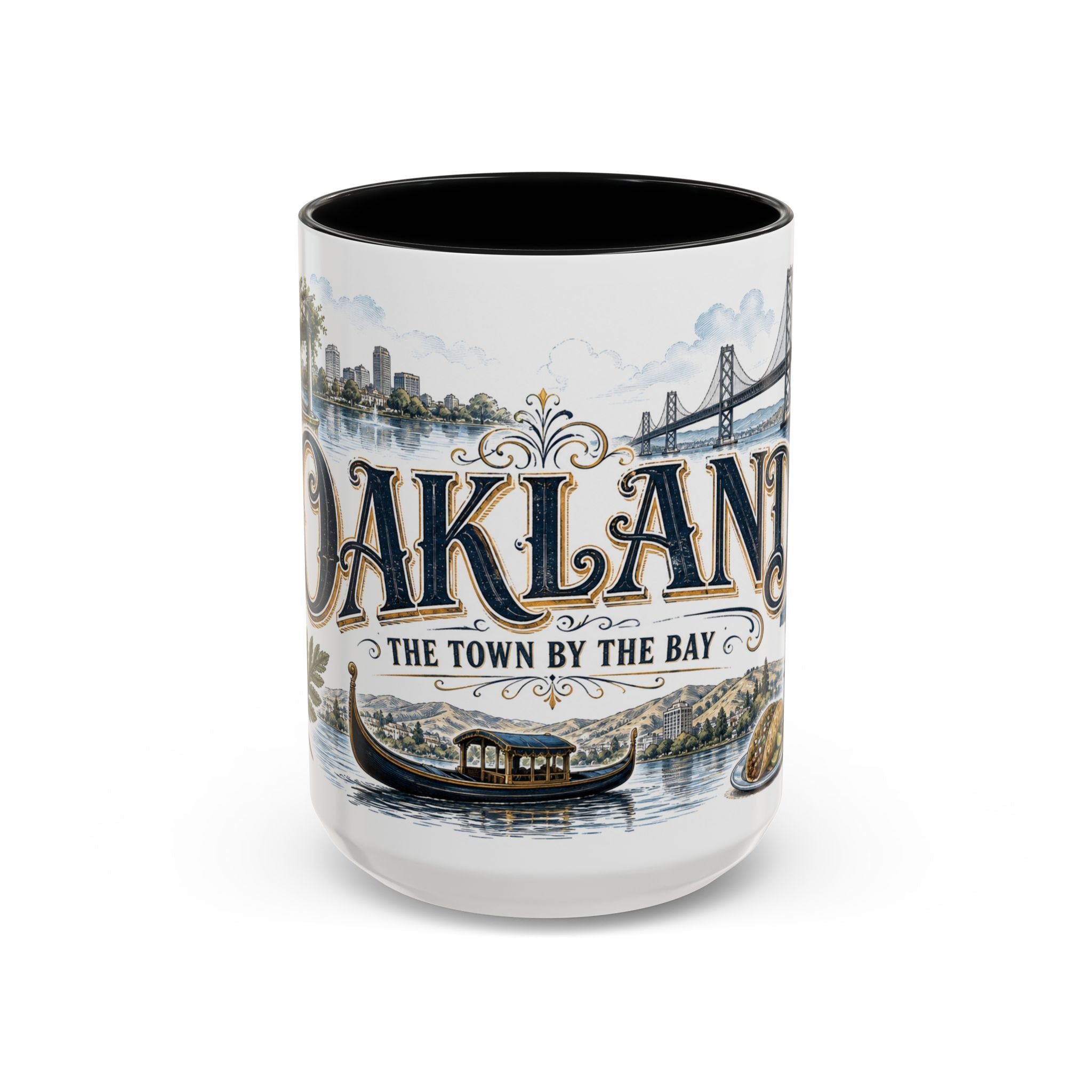 Oakland Coffee Mug | United States Travel Souvenir | Vintage Illustrated City Gift | 11 oz 15 oz Accent Mug