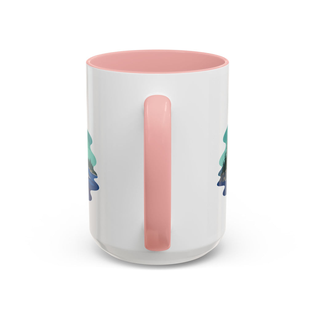 Voyageurs National Park Coffee Mug | Solid Color Block Park Souvenir | 11oz 15oz Accent Mug