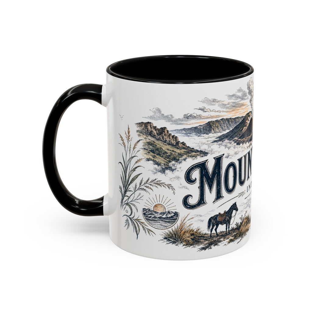 Mount Bromo Mug, Indonesia Travel Souvenir, Bucket List Gift, Accent Ceramic Coffee Mug 11oz 15oz