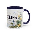 South Carolina State Mug | Botanical Map Accent Cup (11oz 15oz)