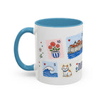 Dubrovnik Coffee Mug | Postage Stamp Collage Mug | Travel Souvenir Accent Cup 11oz 15oz