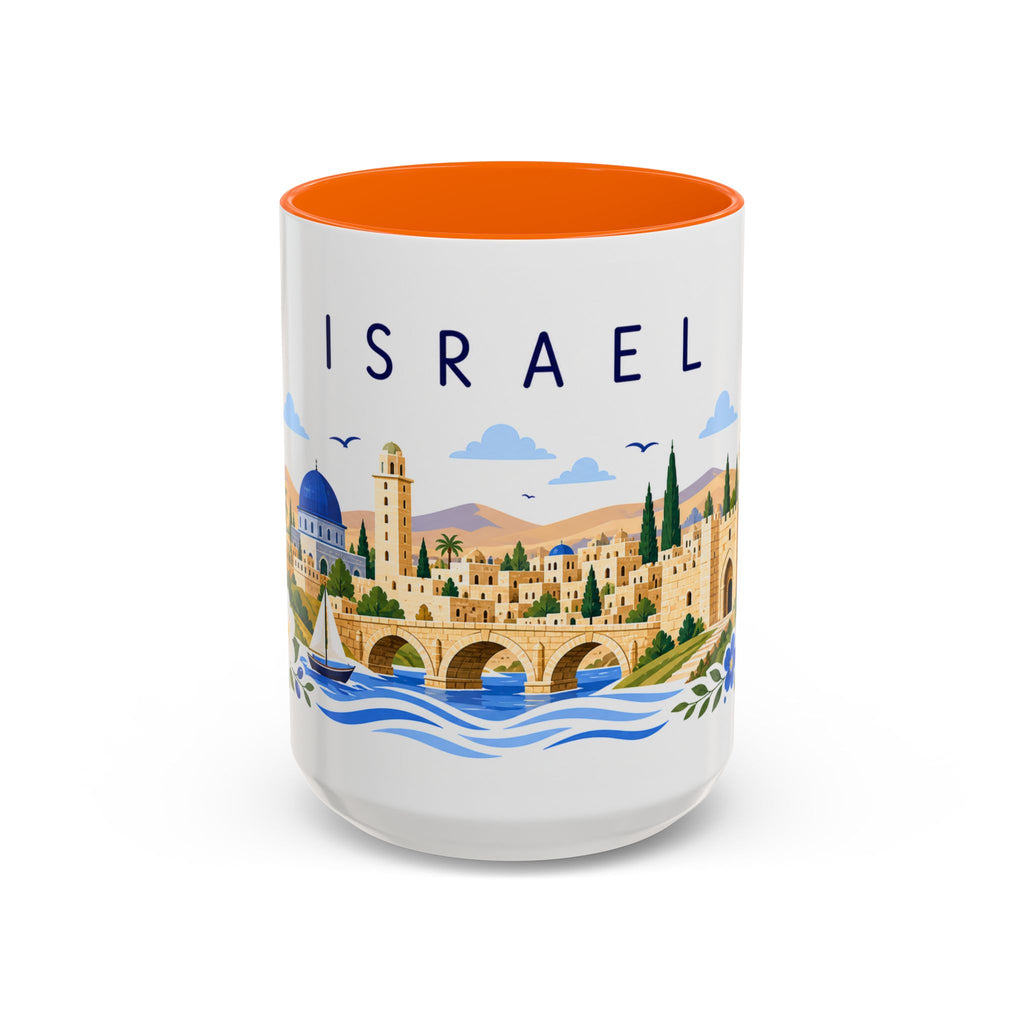 Israel Coffee Mug | Travel Souvenir Accent Mug | Place Gift Ceramic Cup 11oz 15oz
