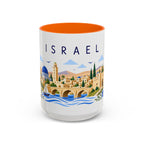 Israel Coffee Mug | Travel Souvenir Accent Mug | Place Gift Ceramic Cup 11oz 15oz