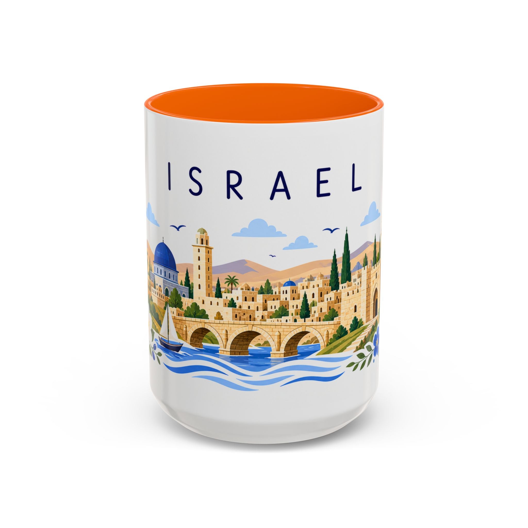 Israel Coffee Mug | Travel Souvenir Accent Mug | Place Gift Ceramic Cup 11oz 15oz