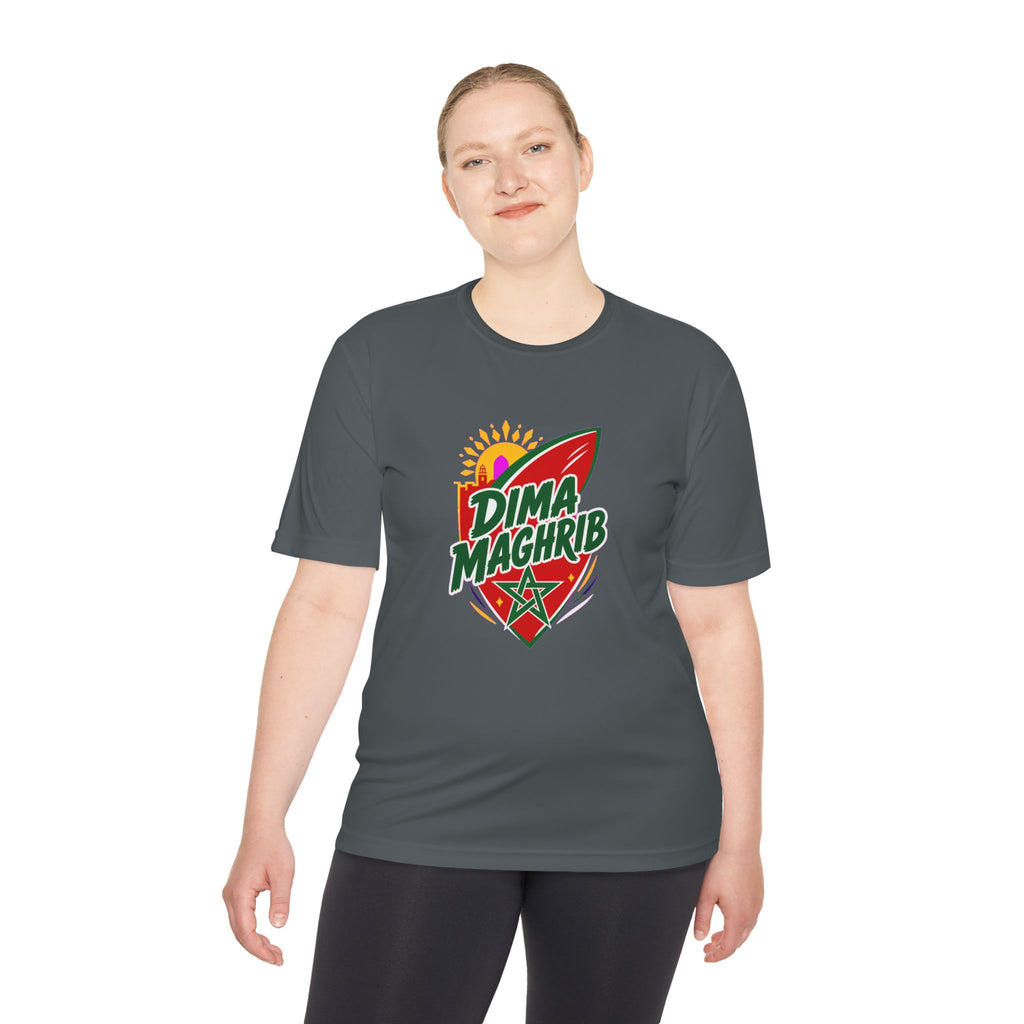 Morocco Dima Maghrib Soccer Fan Tee, Moisture-Wicking Sport Shirt