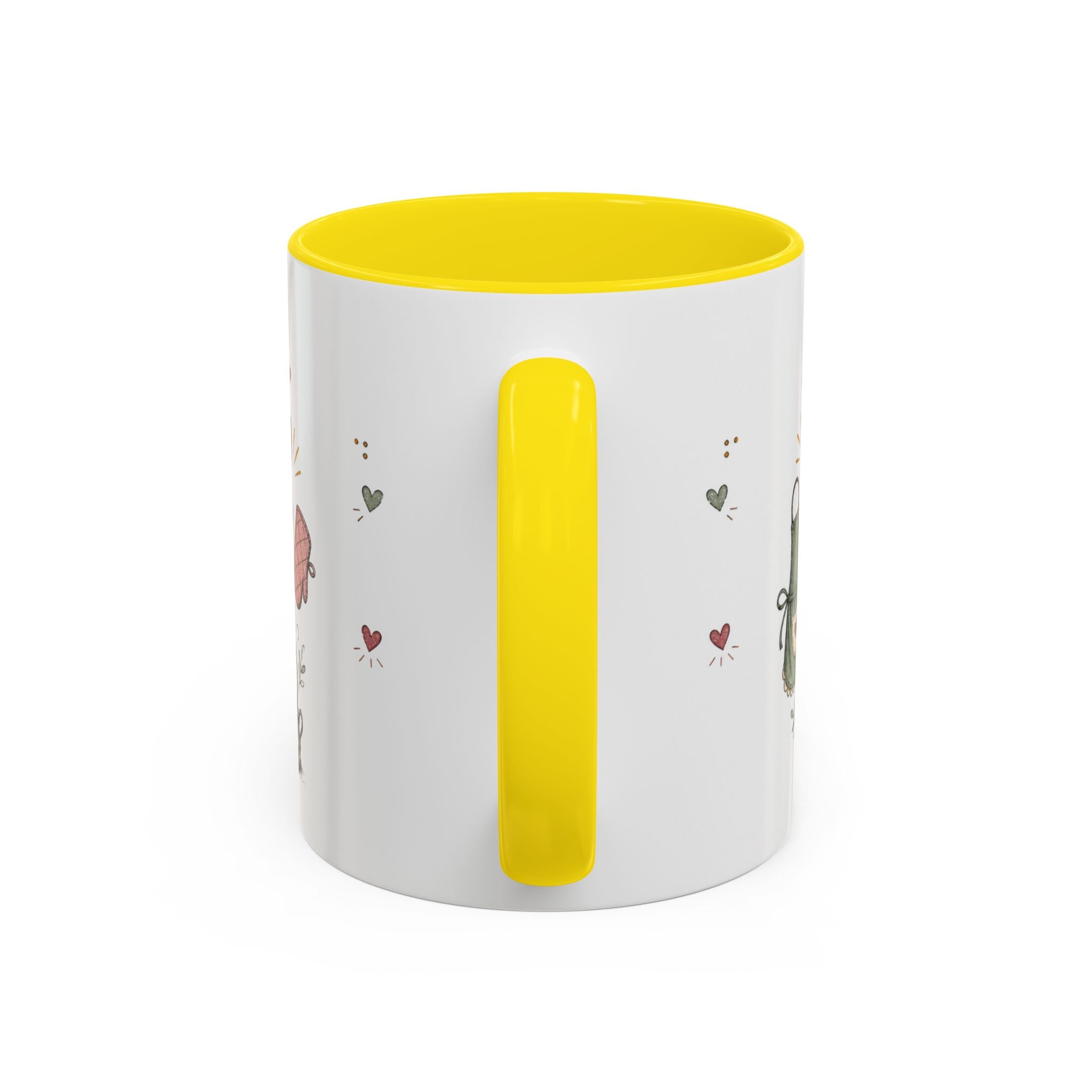 Grandma's Kitchen Hugs Coffee Mug | Gift From Grandkids | Accent Color Ceramic 11oz 15oz
