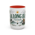 Ha Long Bay Coffee Mug | Travel Destination Souvenir Gift | Accent Color Ceramic 11oz 15oz