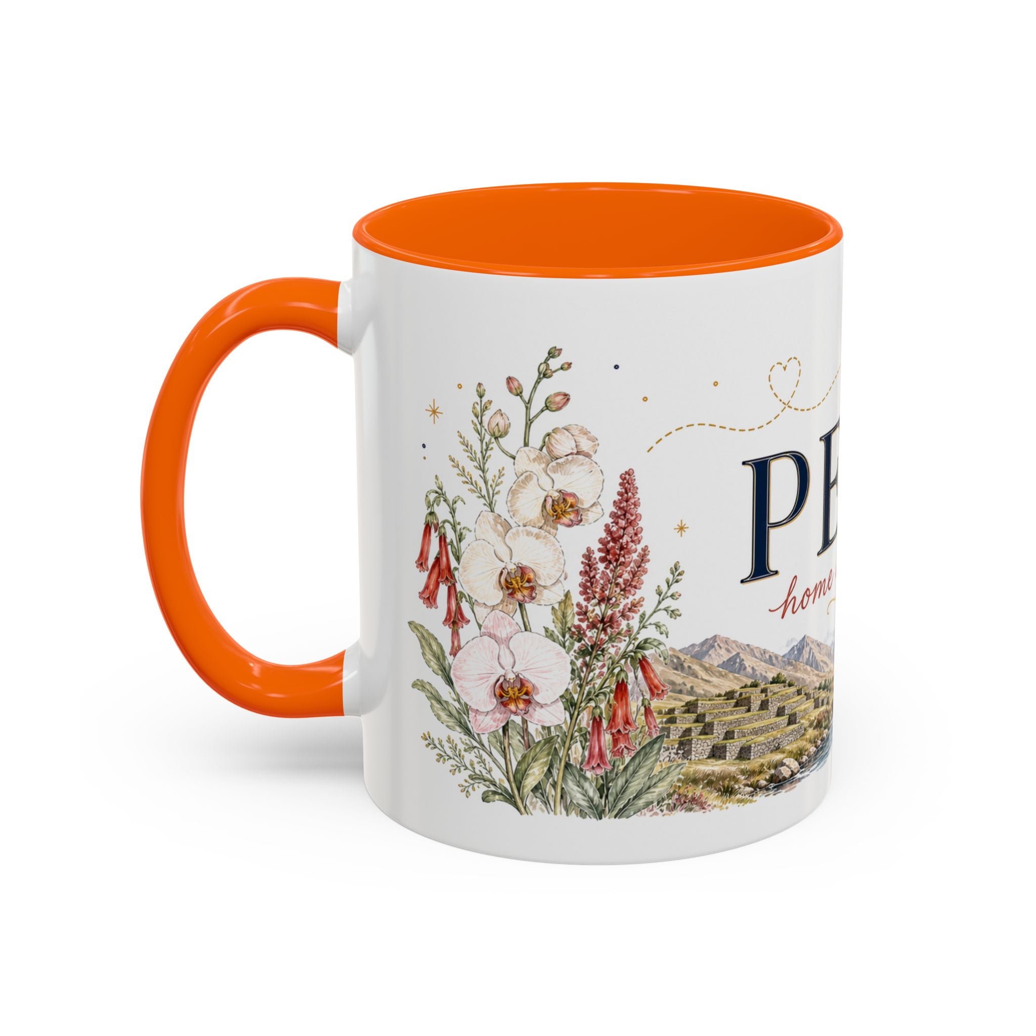 Peru Home Country Mug | Moving Away Gift | Long Distance Friendship | 11 oz 15 oz Accent Mug