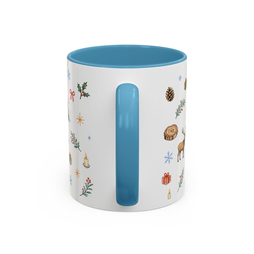 Redwood National Park Christmas Mug | Watercolor Travel Souvenir | Holiday Gift | Accent Ceramic Coffee Cup 11oz 15oz