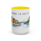 Marne-La-Vallée Coffee Mug | France Travel Souvenir | Porcelain Decal City Gift | 11oz 15oz Accent Mug