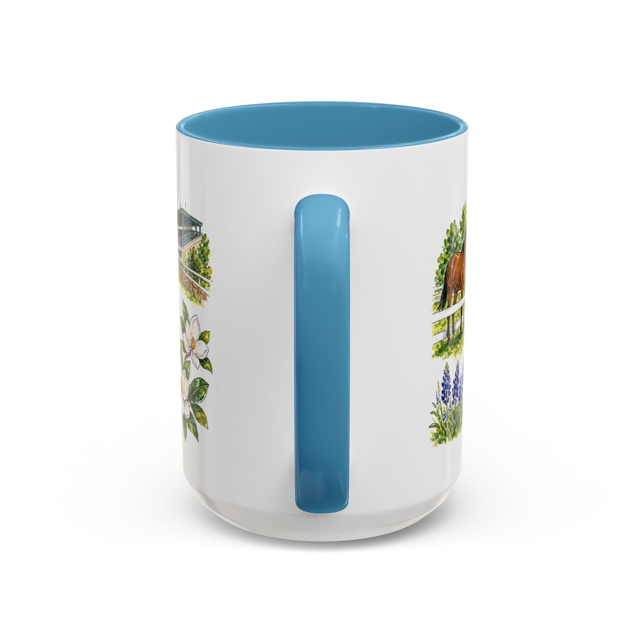 Lexington Illustrated Travel Mug | City Souvenir Accent Coffee Mug | 11oz 15oz Ceramic Cup