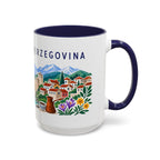 Bosnia and Herzegovina Coffee Mug | Travel Souvenir Accent Mug | Country Gift Ceramic Cup 11oz 15oz