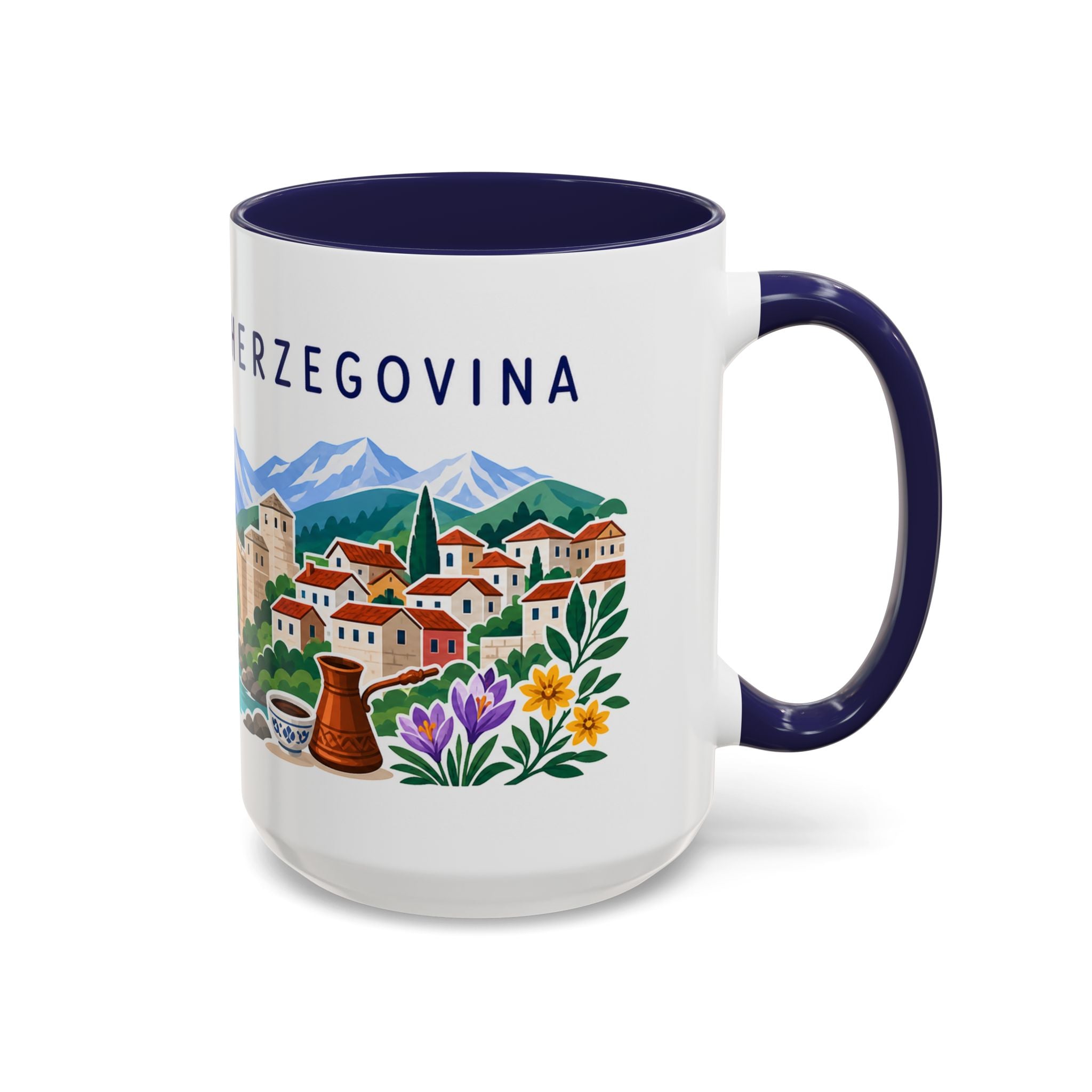 Bosnia and Herzegovina Coffee Mug | Travel Souvenir Accent Mug | Country Gift Ceramic Cup 11oz 15oz