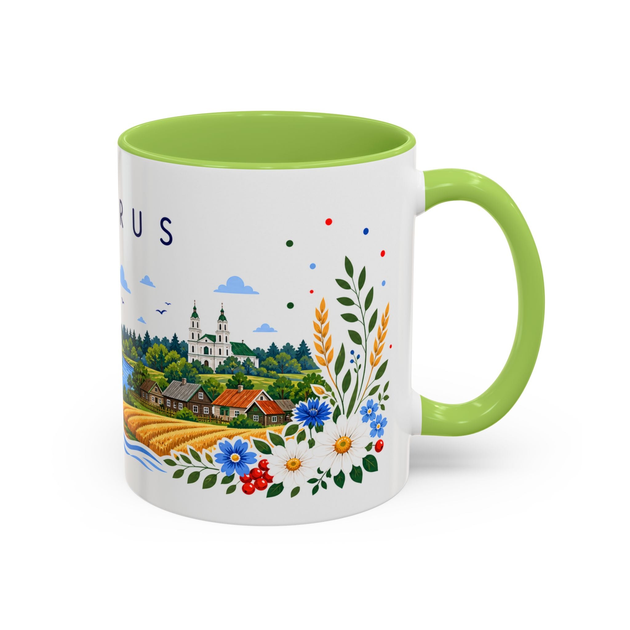Belarus Coffee Mug | Travel Souvenir Accent Mug | Place Gift Ceramic Cup 11oz 15oz