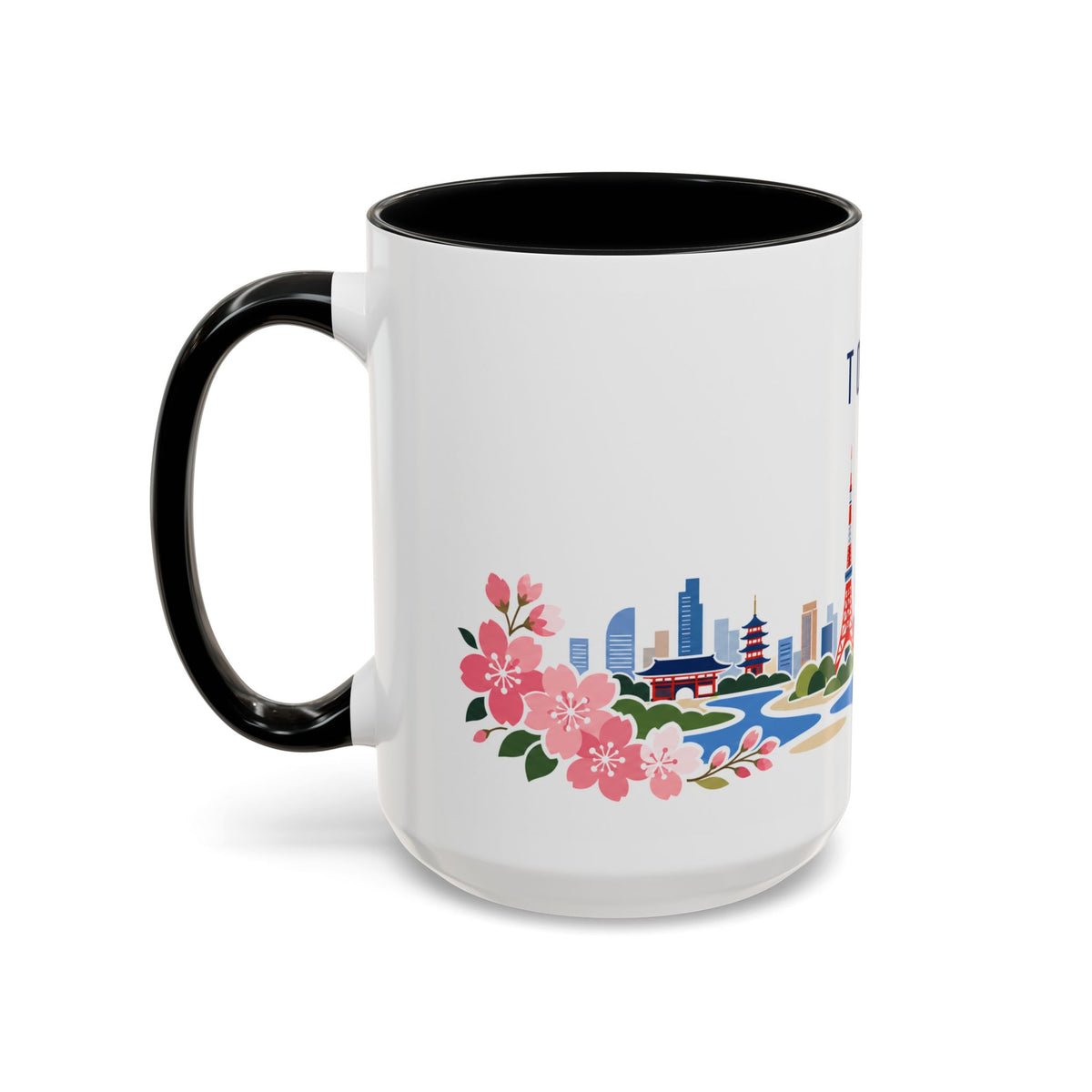 Tokyo Coffee Mug | Japan Travel Souvenir | Porcelain Decal City Gift | 11oz 15oz Accent Mug