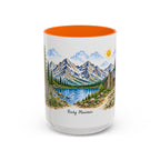 Rocky Mountain National Park Mug | US Travel Souvenir Accent Coffee Mug | 11oz 15oz Ceramic Cup