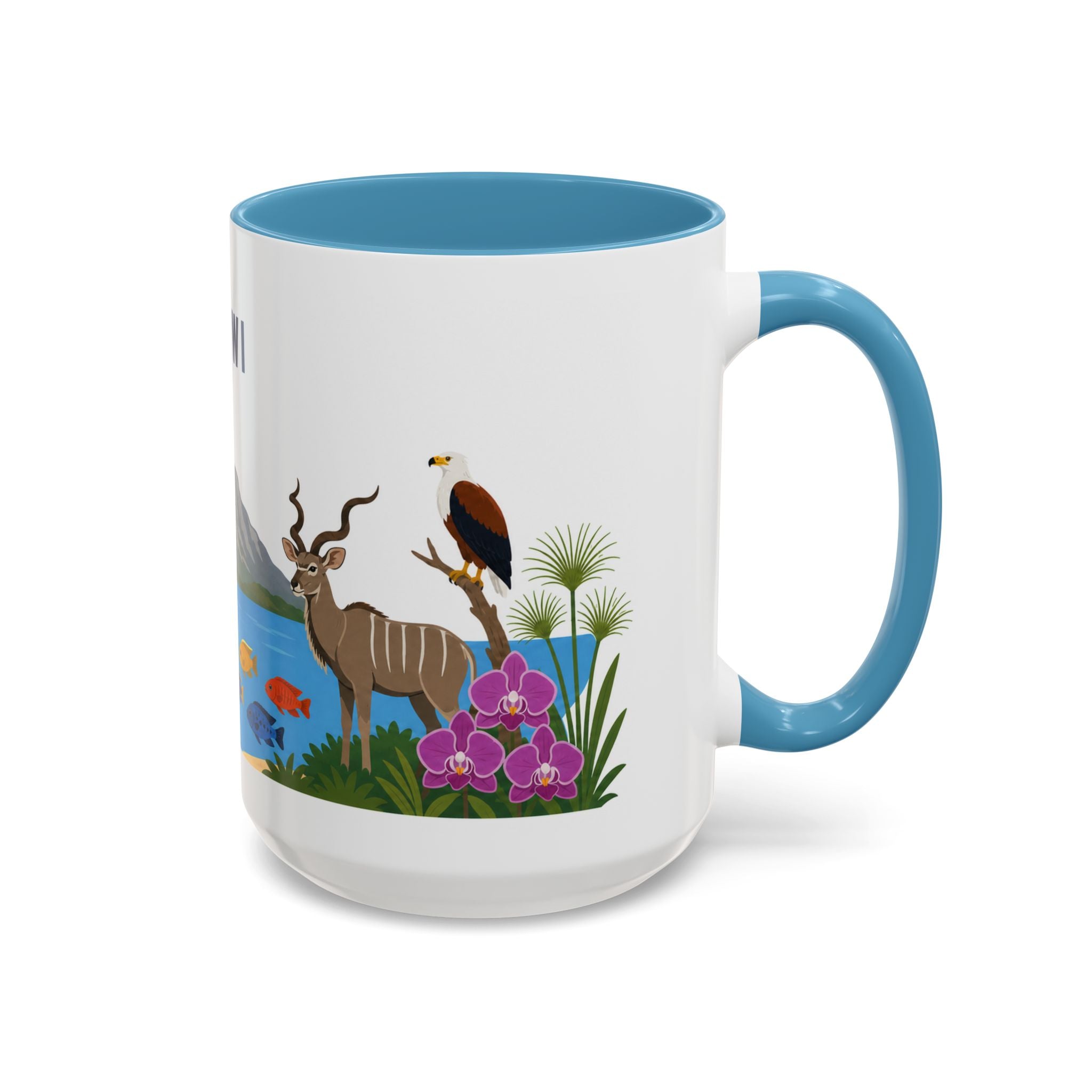 Malawi Coffee Mug | Travel Souvenir Accent Mug | Country Gift Ceramic Cup 11oz 15oz
