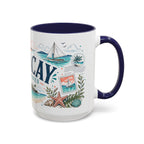 Boracay Coffee Mug | Travel Destination Souvenir Gift | Accent Color Ceramic 11oz 15oz