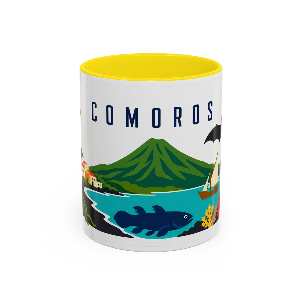Comoros Coffee Mug | Travel Souvenir Accent Mug | Country Gift Ceramic Cup 11oz 15oz