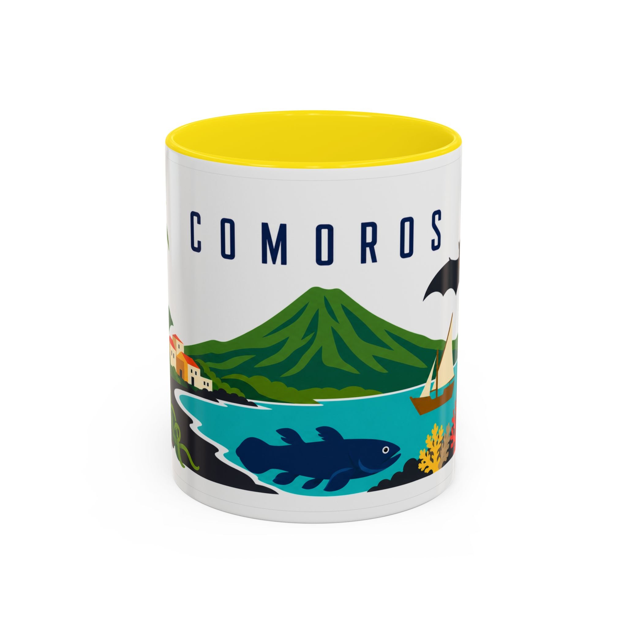 Comoros Coffee Mug | Travel Souvenir Accent Mug | Country Gift Ceramic Cup 11oz 15oz