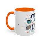 Officially Off The Clock Coffee Mug | Funny Retirement Gift | Accent Color Ceramic 11oz 15oz
