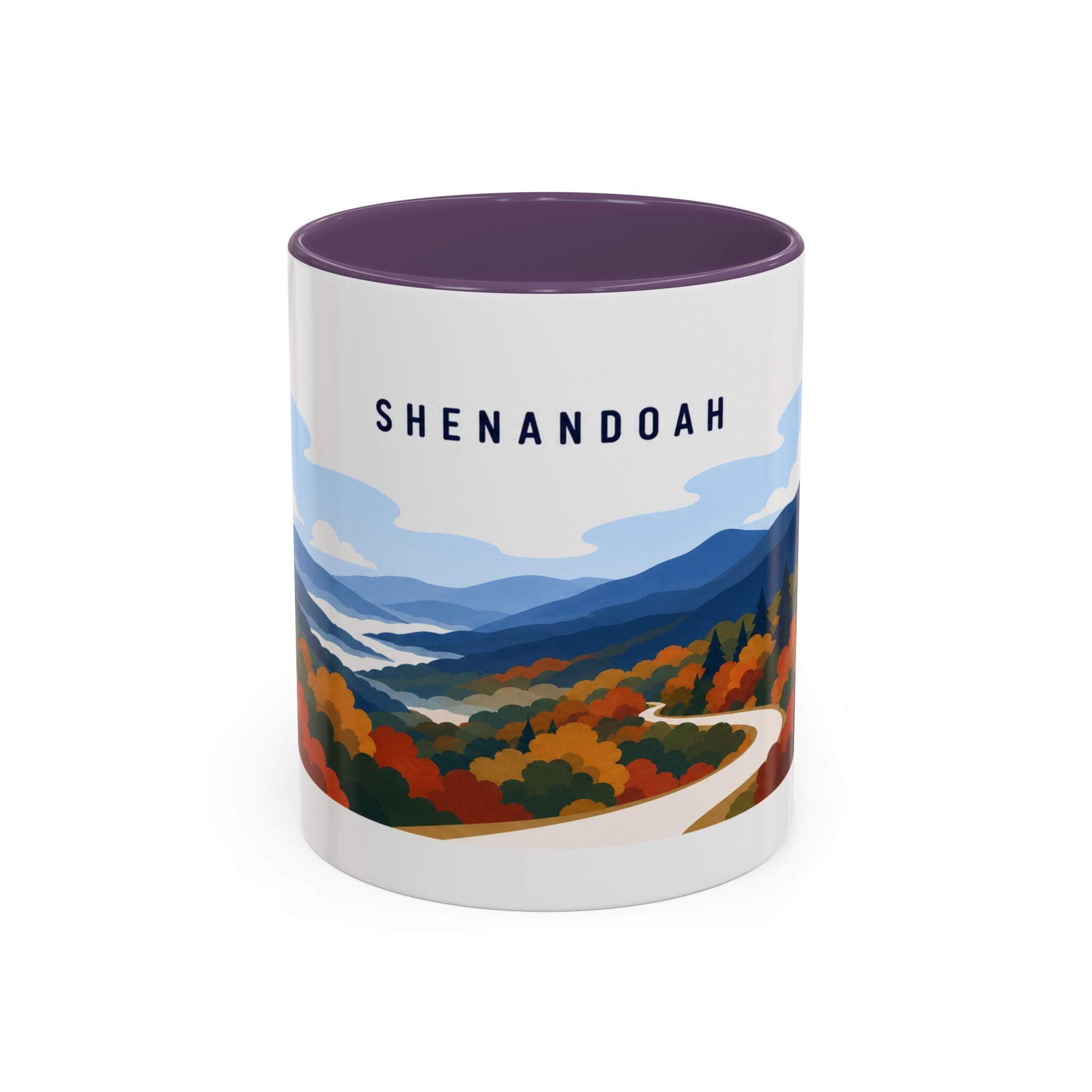 Shenandoah National Park Coffee Mug | Solid Color Block Park Souvenir | 11oz 15oz Accent Mug