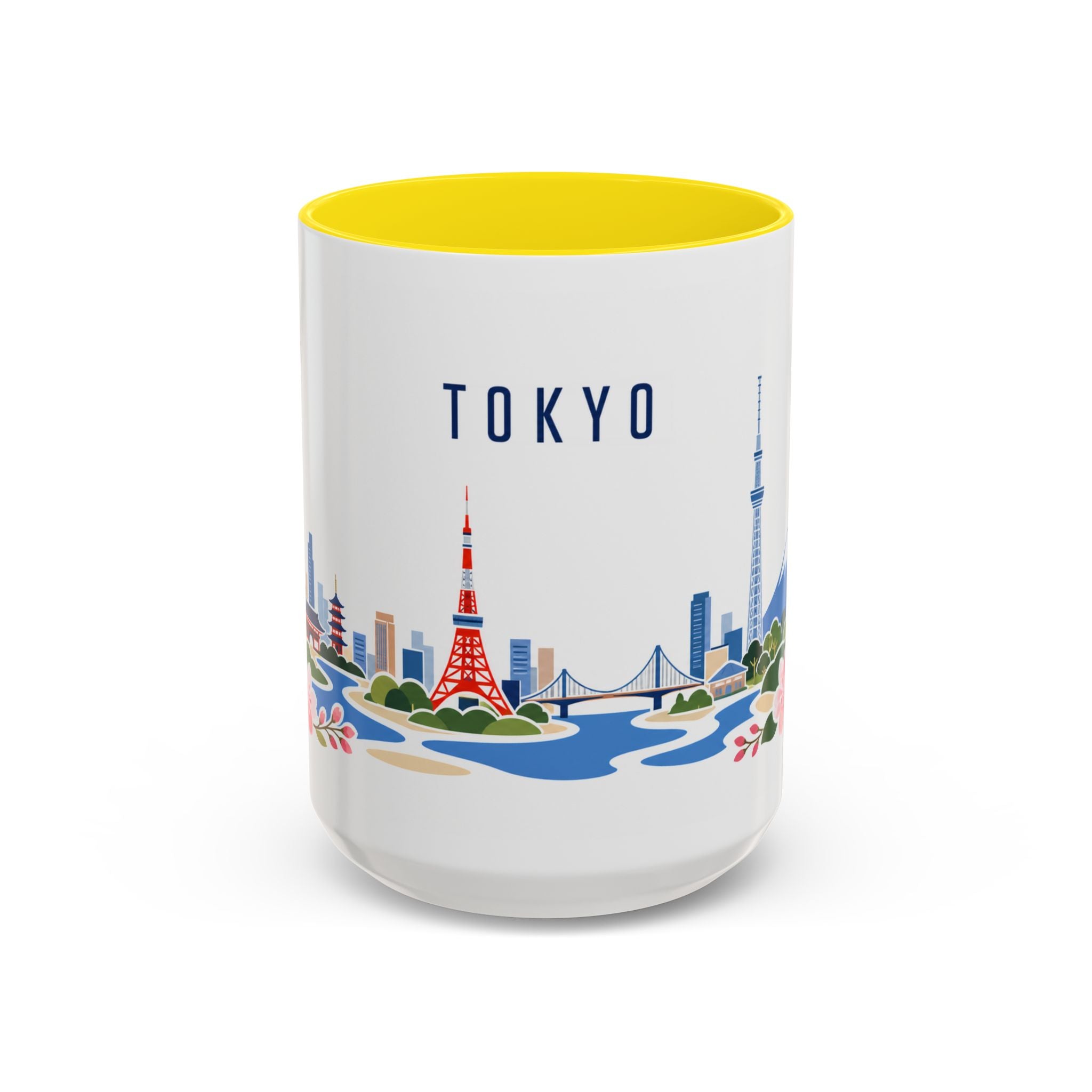 Tokyo Coffee Mug | Japan Travel Souvenir | Porcelain Decal City Gift | 11oz 15oz Accent Mug